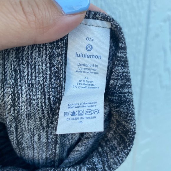 Lululemon Vinyasa Scarf Black White OS - Picture 4 of 6